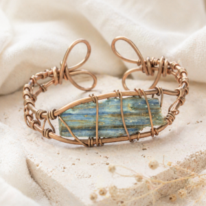 Truth Current Blue Kyanite Copper Cuff
