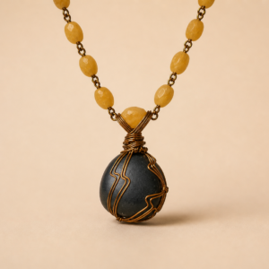 Sunlit Shield Necklace