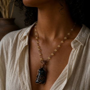 Protected Prosperity Goddess Necklace