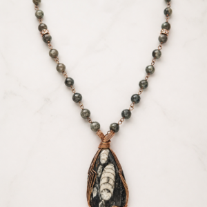 Ancient Echo Orthoceras Necklace