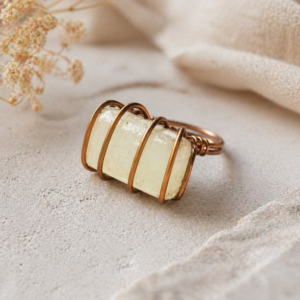 Seer Stone Ulexite Ring