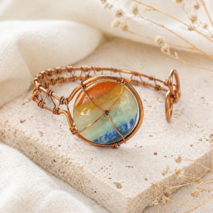 Solar Chakra Donut Copper Cuff