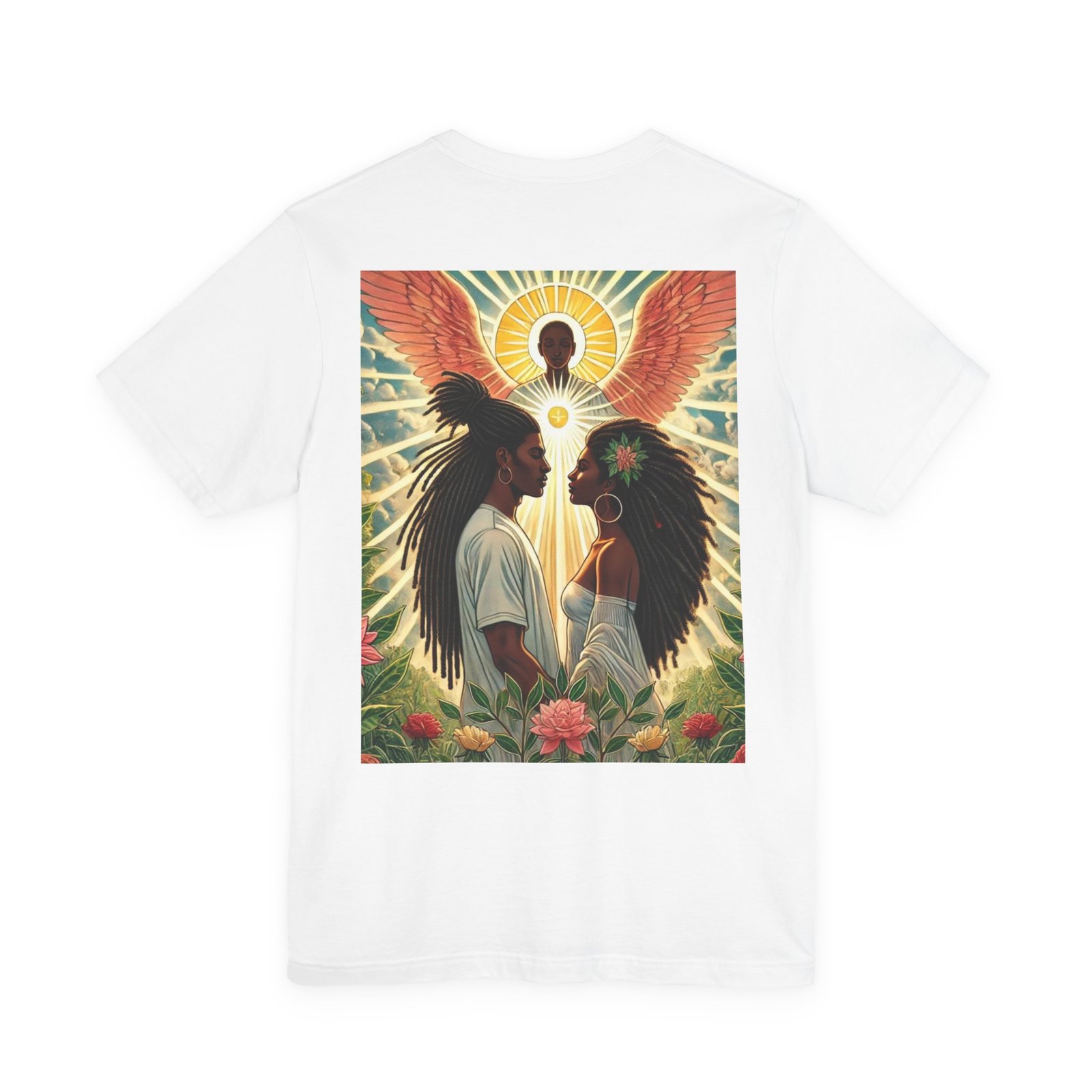 The Lovers Tarot Adult Unisex Tee - Image 2