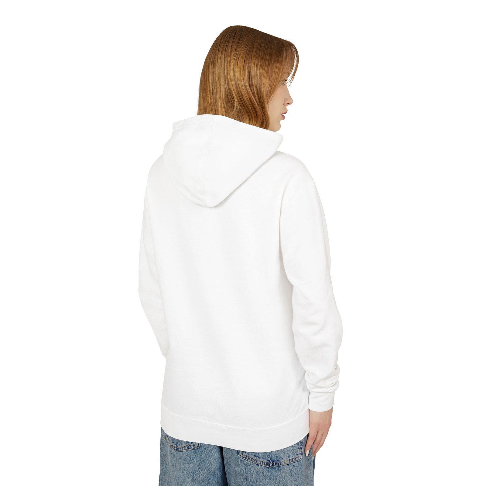 "Ganapati" Unisex Lightweight Hooded Sweatshirt - Image 4