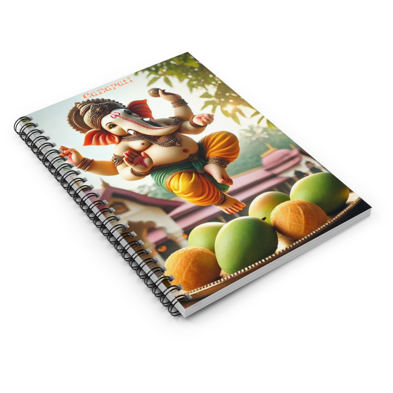 "Ganapati" Spiral Notebook - Ruled Line - Image 3