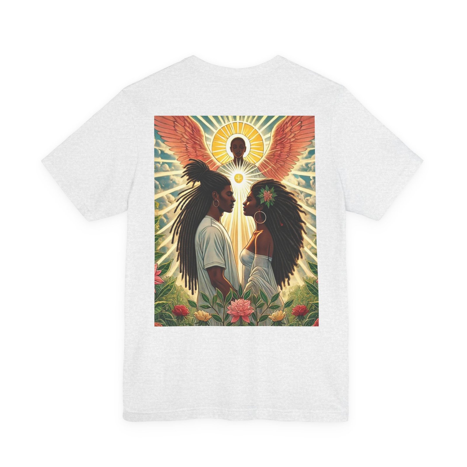 The Lovers Tarot Adult Unisex Tee - Image 6