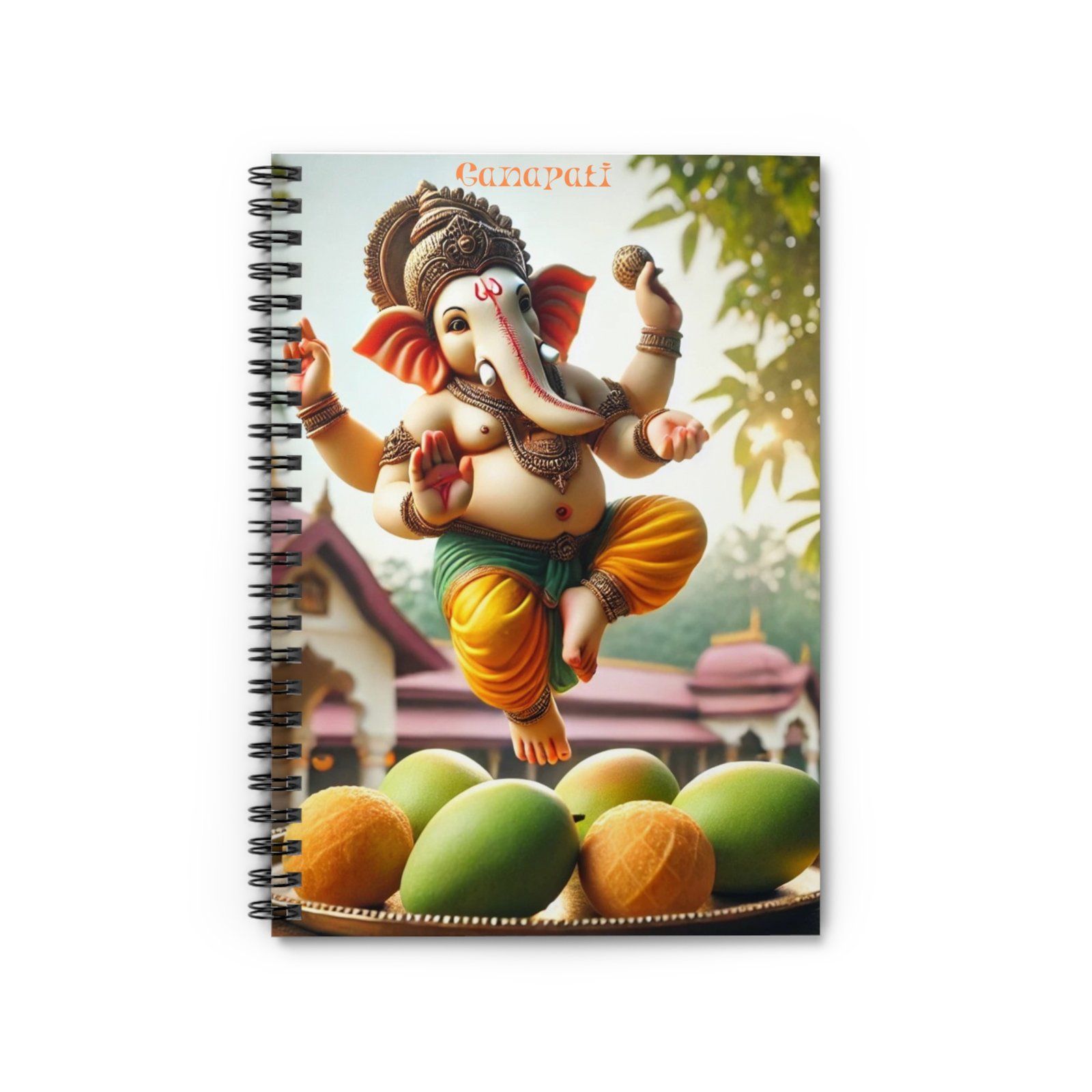 "Ganapati" Spiral Notebook - Ruled Line
