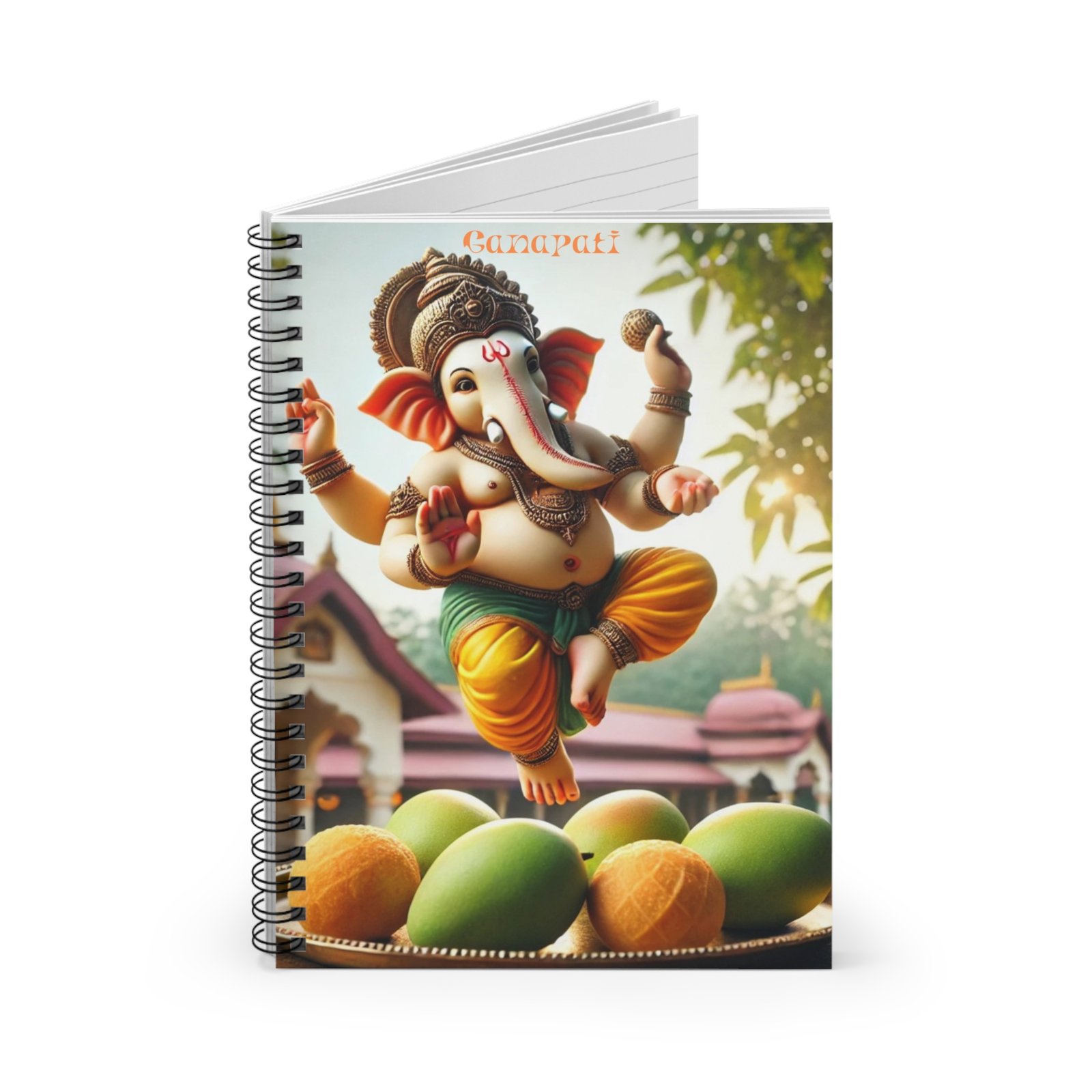 "Ganapati" Spiral Notebook - Ruled Line - Image 2