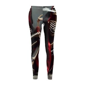 "Santa Muerte" Women's Cut & Sew Casual Leggings