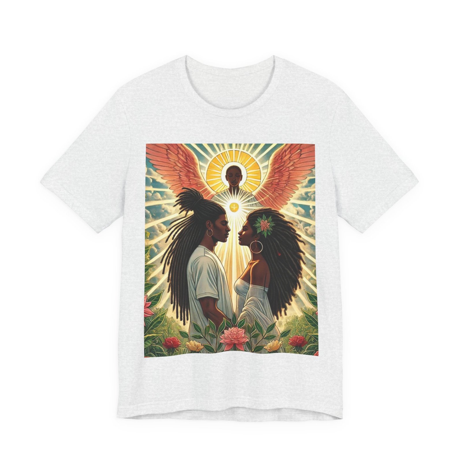 The Lovers Tarot Adult Unisex Tee - Image 5